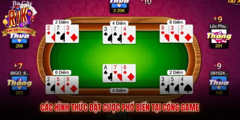 Ba Cây Rikvip Hướng Dẫn Cách Chơi Chi Tiết 3 Các hình thức đặt cược phổ biến tại cổng game